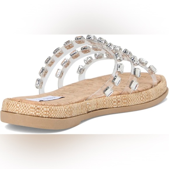 Steve Madden Women's Sandals with Clear and Silver Accents - Picture 3 of 12
